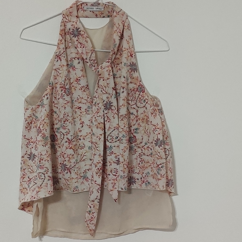 ZARA COLLECTION S TANK TOP FLORAL